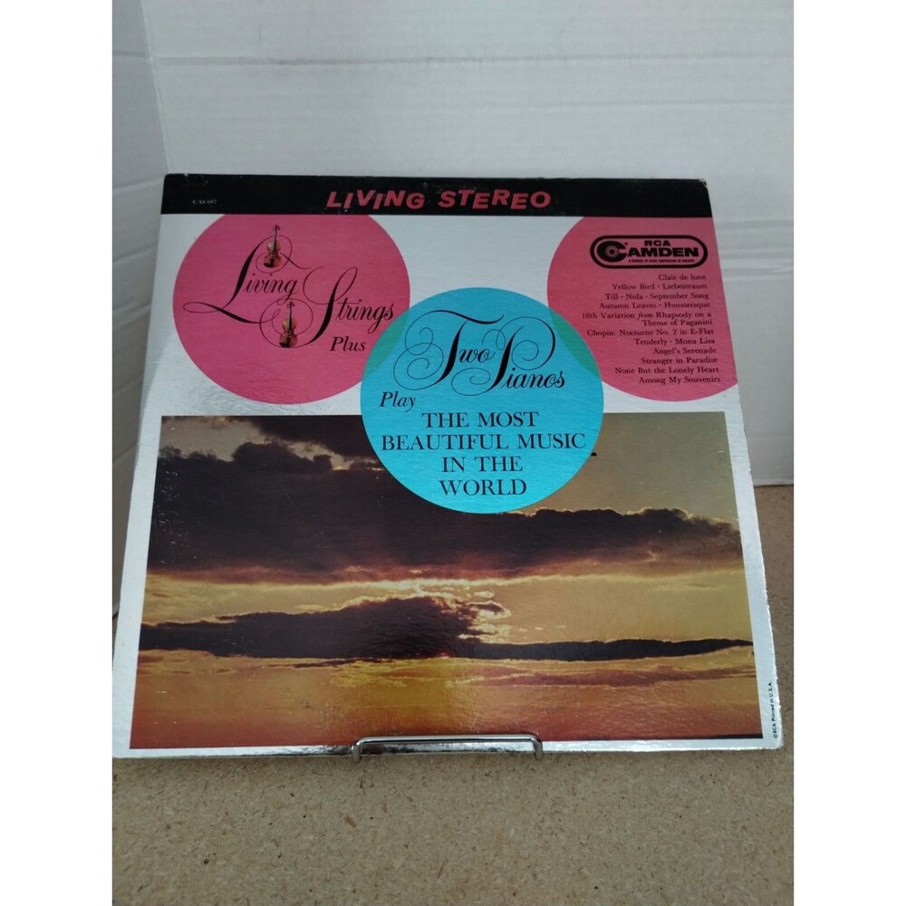 Living Strings Plus Two Pianos Play The Most Beautiful Music CAS 687 LP Vinyl
